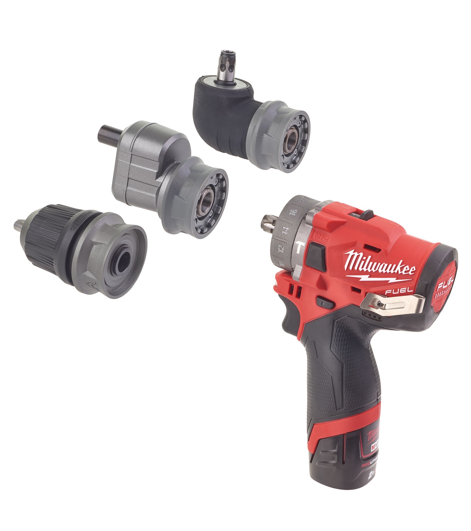 АКУМУЛАТОРЕН УДАРЕН ВИНТОВЕРТ С ПРИСТАВКИ MILWAUKEE M12FPDXKIT-202X