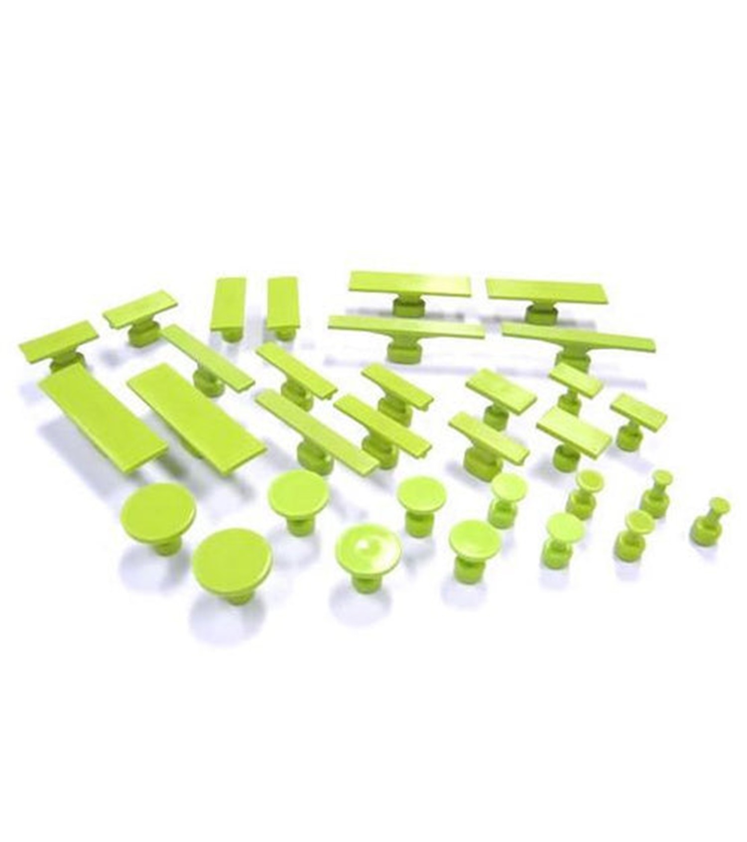 GLUE TABS GANG GREEN SMOOTH 32 pcs. / BLACK PLAGUE